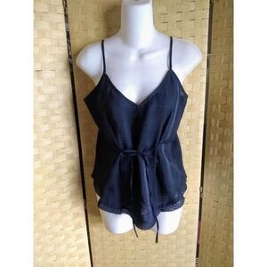 Rachel Roy Sleeveless Black Shirt Size XS